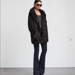 Reformation wolf faux fur coat
